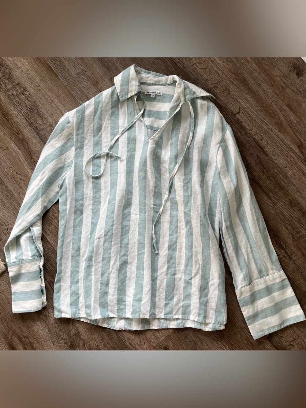 Reformation Gabriel linen shirt